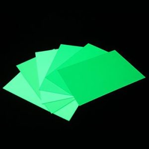 Photoluminescent PVC rigid board