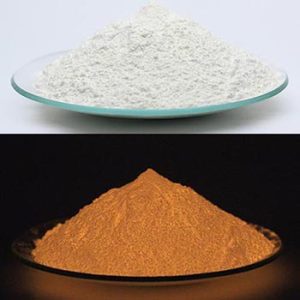 Orange red photoluminescent pigment
