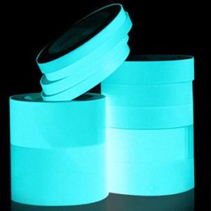 Aqua color luminous adhesive tape