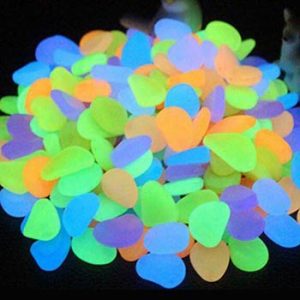 Multicolored luminous pebble