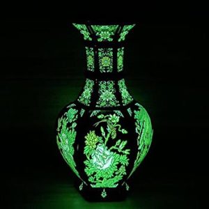Luminous enamel ceramic vase