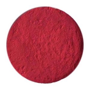 Red heat sensitive color change powder