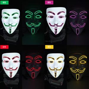 Electroluminescence Halloween mask
