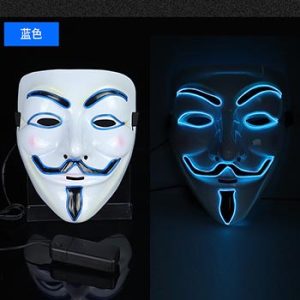 Electroluminescent glow mask